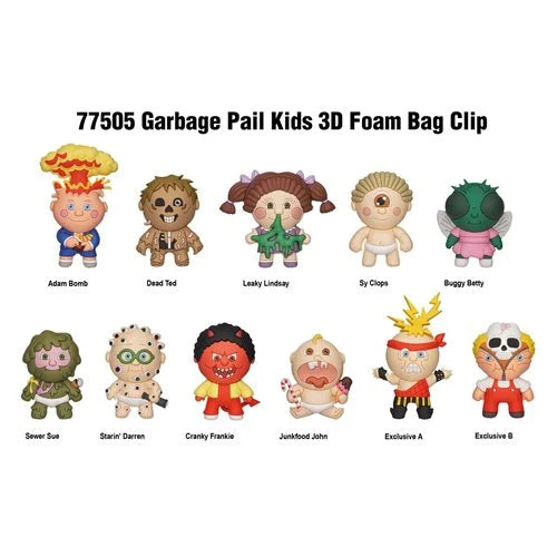 Garbage Pail Kids S1 3D Foam Bag Clip