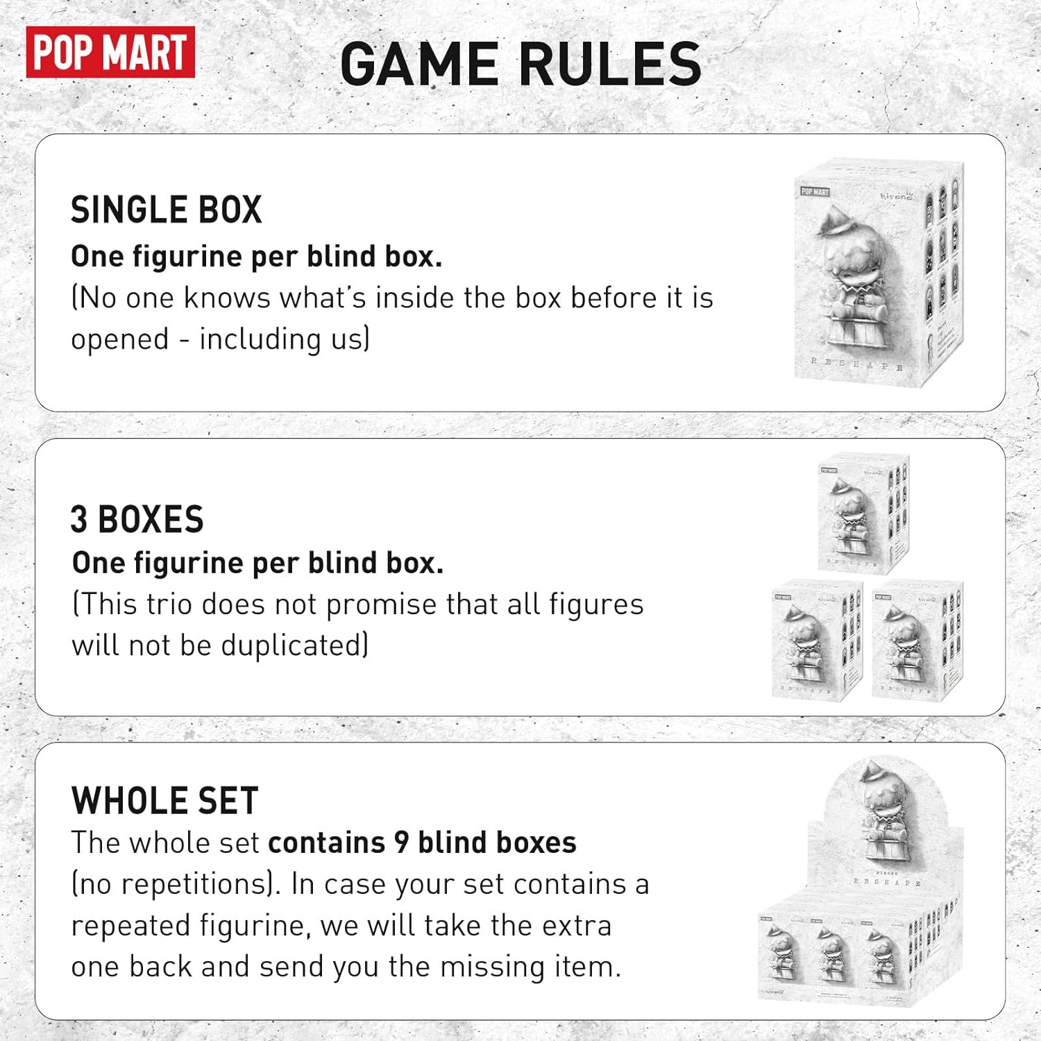 HIRONO Reshape Blind Box Figures