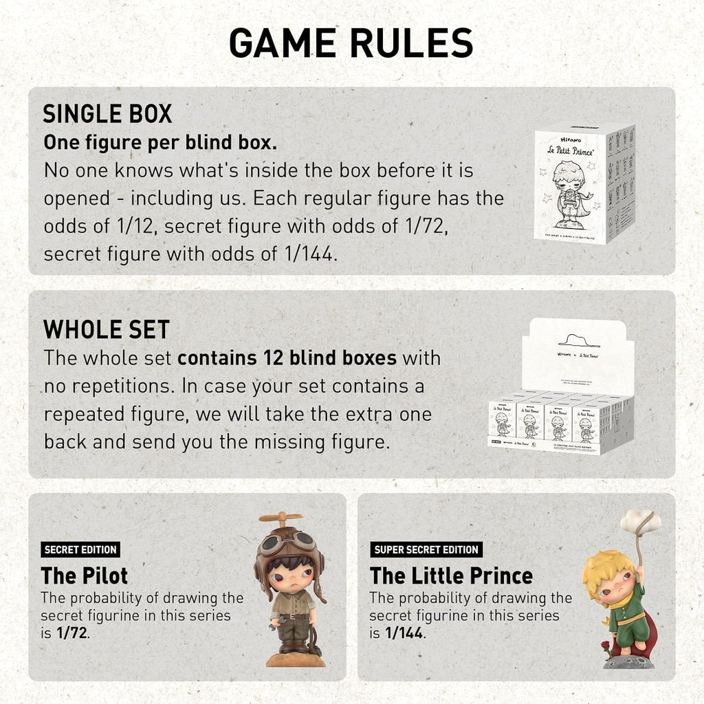 Hirono x Le Petit Prince Blind Box Figures