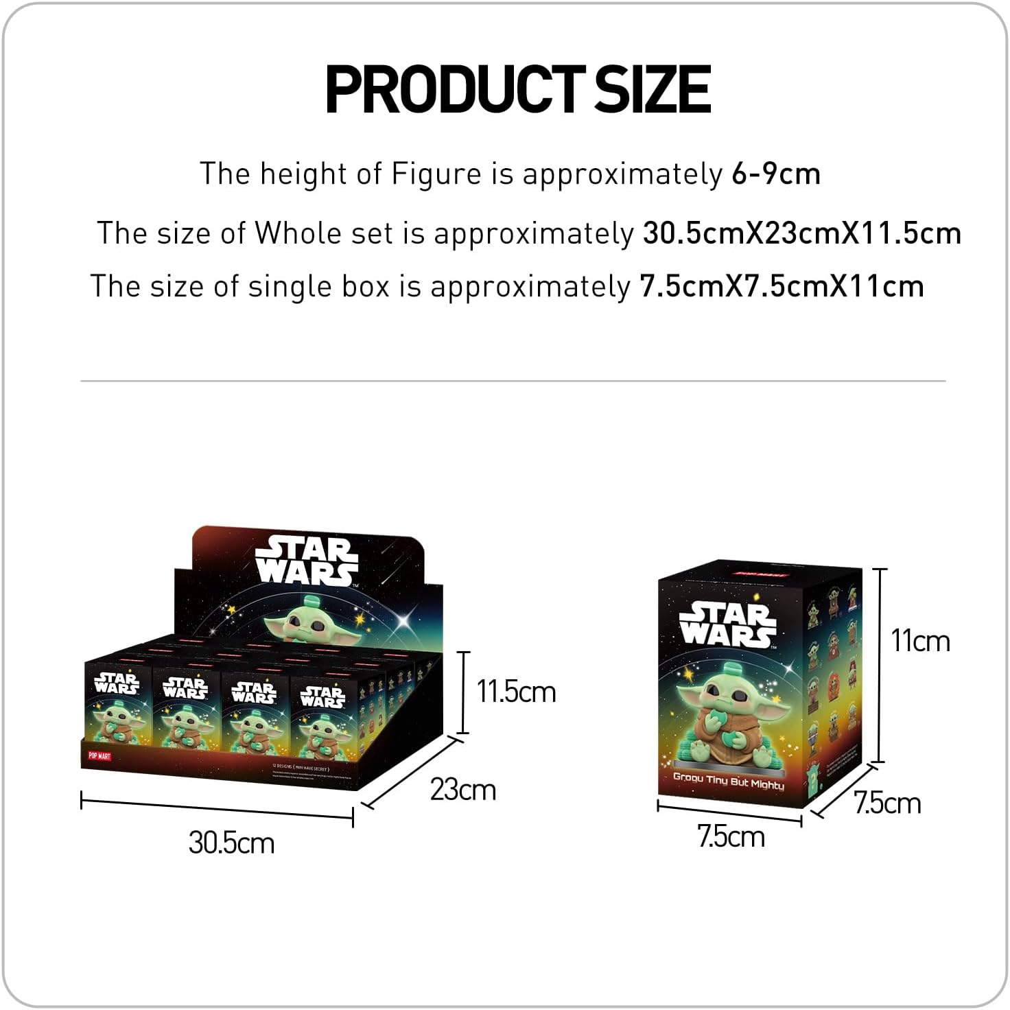 POP MART THE MONSTERS Star Wars Grogu Small but Mighty Series