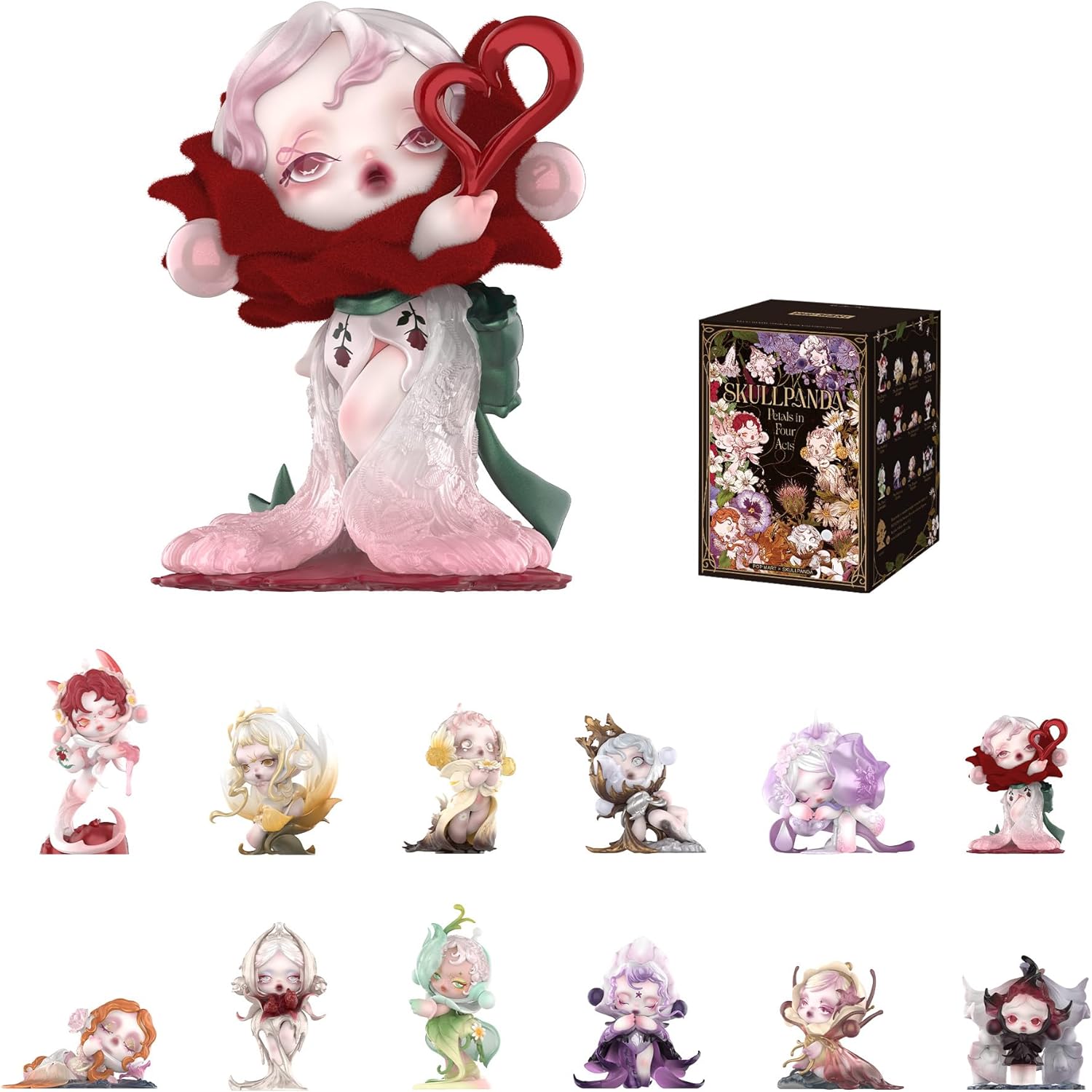 POP MART SKULLPANDA Petals in Four Acts Series Figures